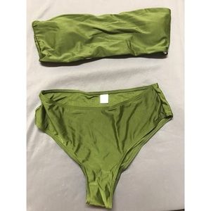 FINAL SALE🛑 Olive Green Bandeau Bikini